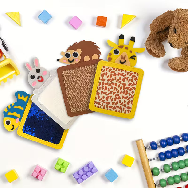 Animal Sensory Mats Set (8pcs) – Textured Touch & Color Recognition Learning Toys for Kids | Sensory Room & Early Development Playset