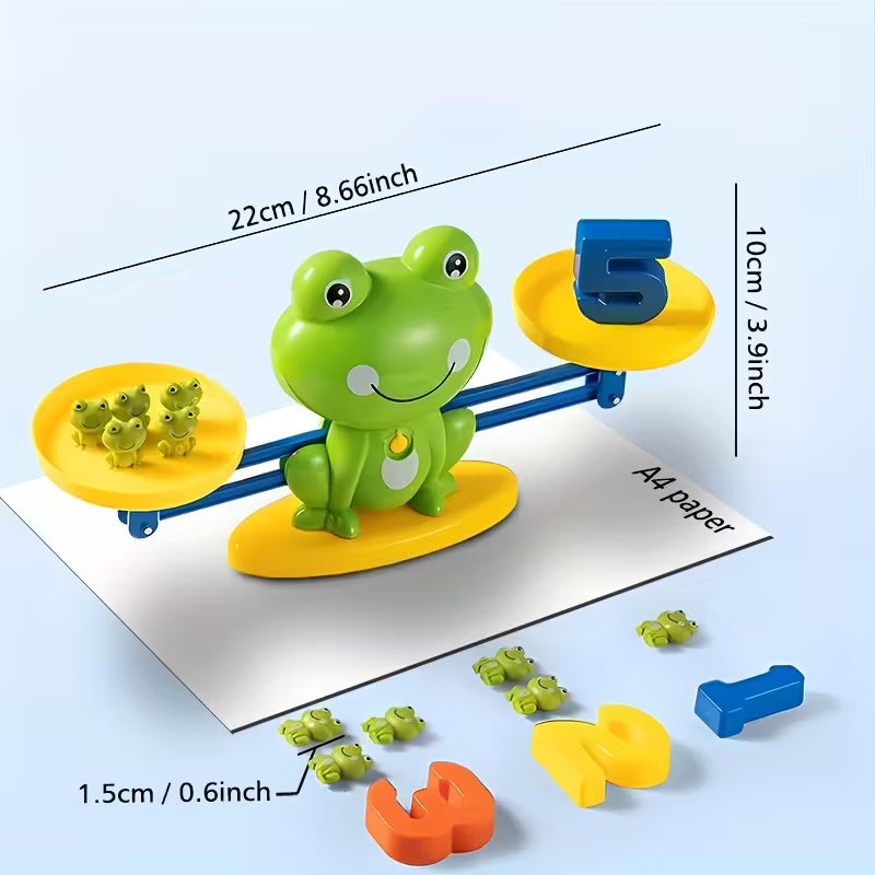 Froggy Balance Math Learning Kit – Interactive Educational Toy for Kids | Addition & Subtraction Cognitive Training Game