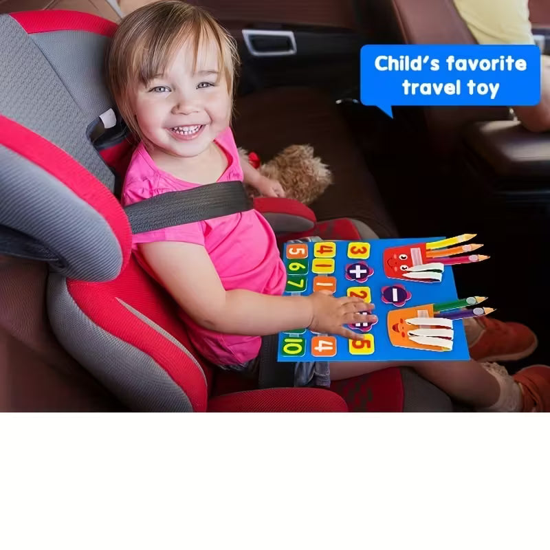 Learning Numbers Felt Board – Educational Counting Toy for Toddlers & Preschoolers | Math Manipulatives for Early Learning