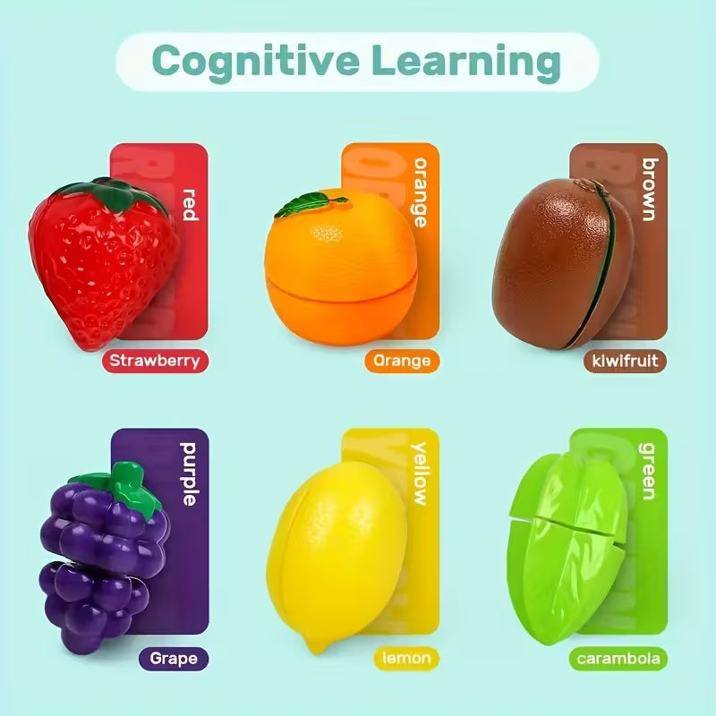 Simulation Food Toy Set – 24-Piece Fruit & Vegetable Kitchen Play Set for Kids | Pretend Cooking & Learning Toy