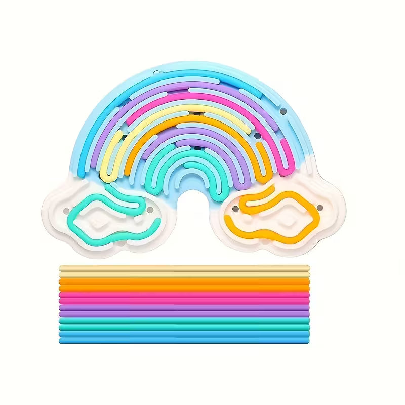 Ice Cream & Cloud Double-Sided Sensory Board – Educational Puzzle Toy for Kids | Creative Emotional Learning Playset (Ages 3–6)