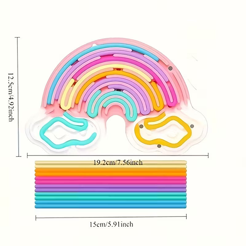 Ice Cream & Cloud Double-Sided Sensory Board – Educational Puzzle Toy for Kids | Creative Emotional Learning Playset (Ages 3–6)