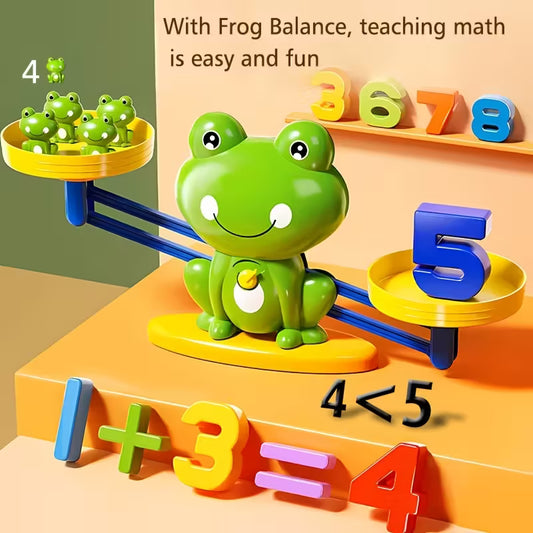Froggy Balance Math Learning Kit – Interactive Educational Toy for Kids | Addition & Subtraction Cognitive Training Game