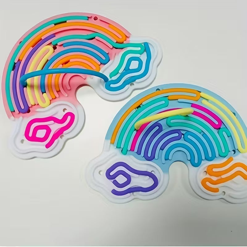 Ice Cream & Cloud Double-Sided Sensory Board – Educational Puzzle Toy for Kids | Creative Emotional Learning Playset (Ages 3–6)