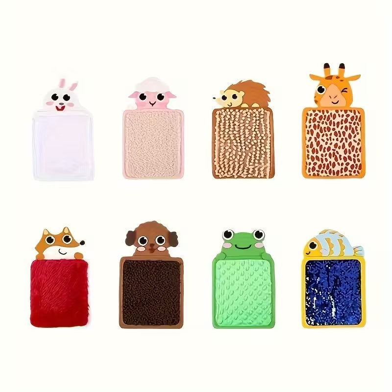 Animal Sensory Mats Set (8pcs) – Textured Touch & Color Recognition Learning Toys for Kids | Sensory Room & Early Development Playset