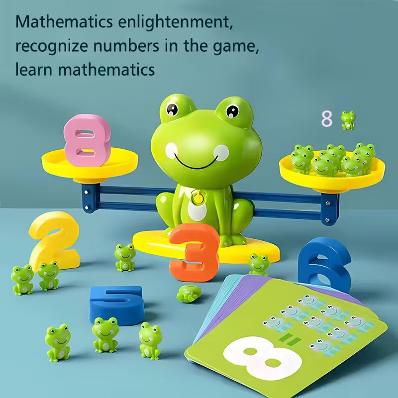 Froggy Balance Math Learning Kit – Interactive Educational Toy for Kids | Addition & Subtraction Cognitive Training Game