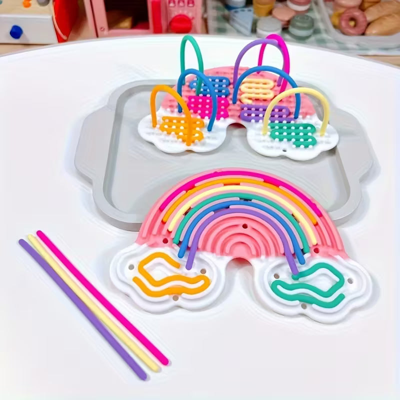 Ice Cream & Cloud Double-Sided Sensory Board – Educational Puzzle Toy for Kids | Creative Emotional Learning Playset (Ages 3–6)